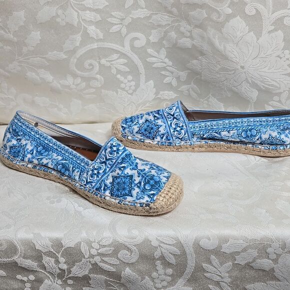 Brighton Blue Espadrilles with Floral Print - Picture 3 of 7